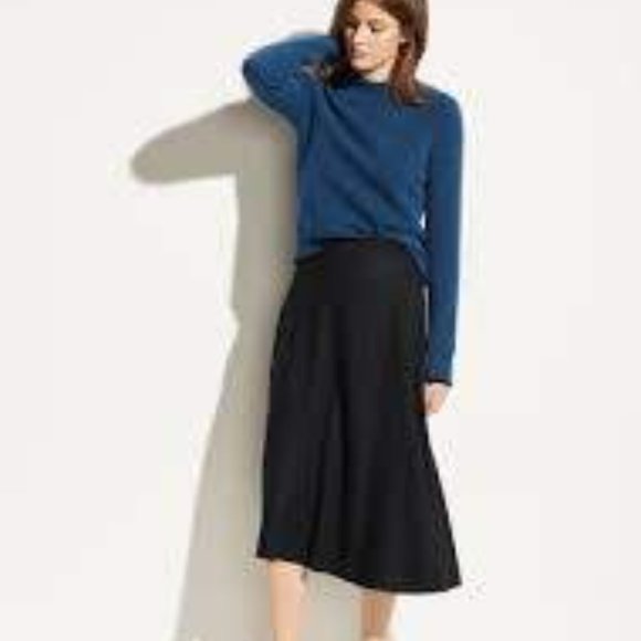Vince Wool Paneled Skirt